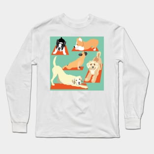 Cute Yoga Dogs Long Sleeve T-Shirt